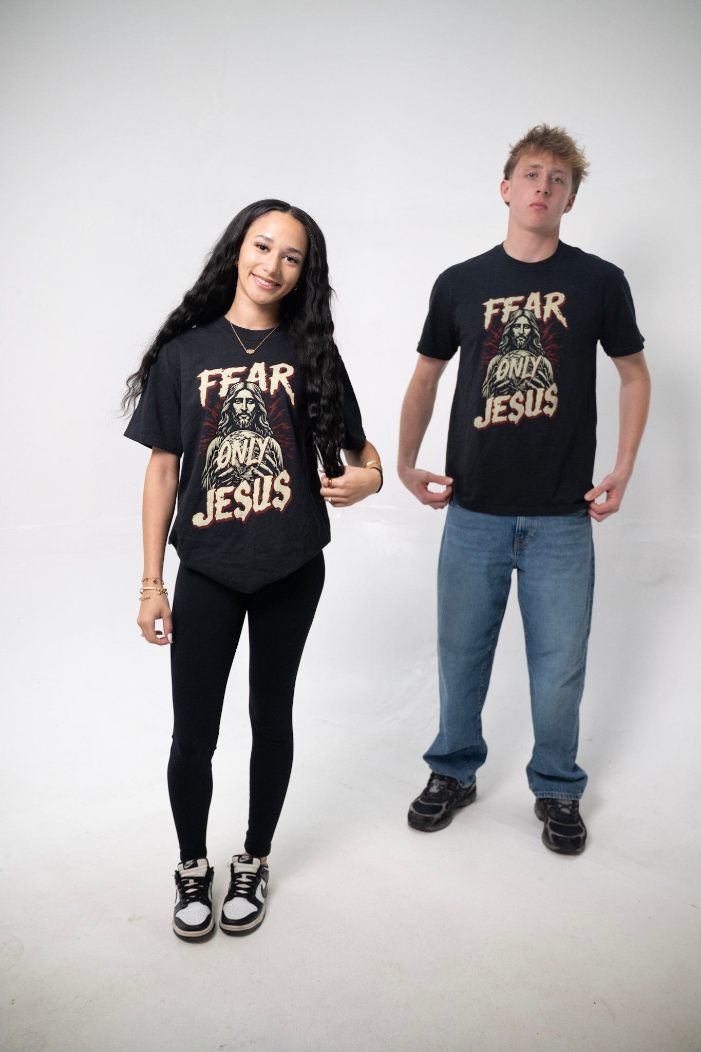 Fear Only Jesus - Black Cotton Tee