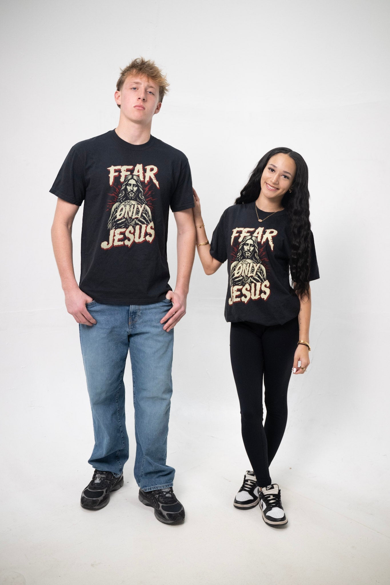 Fear Only Jesus - Black Cotton Tee